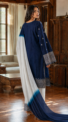 Meherveil | Embroidered 3-Piece Ready-to-Wear Suit