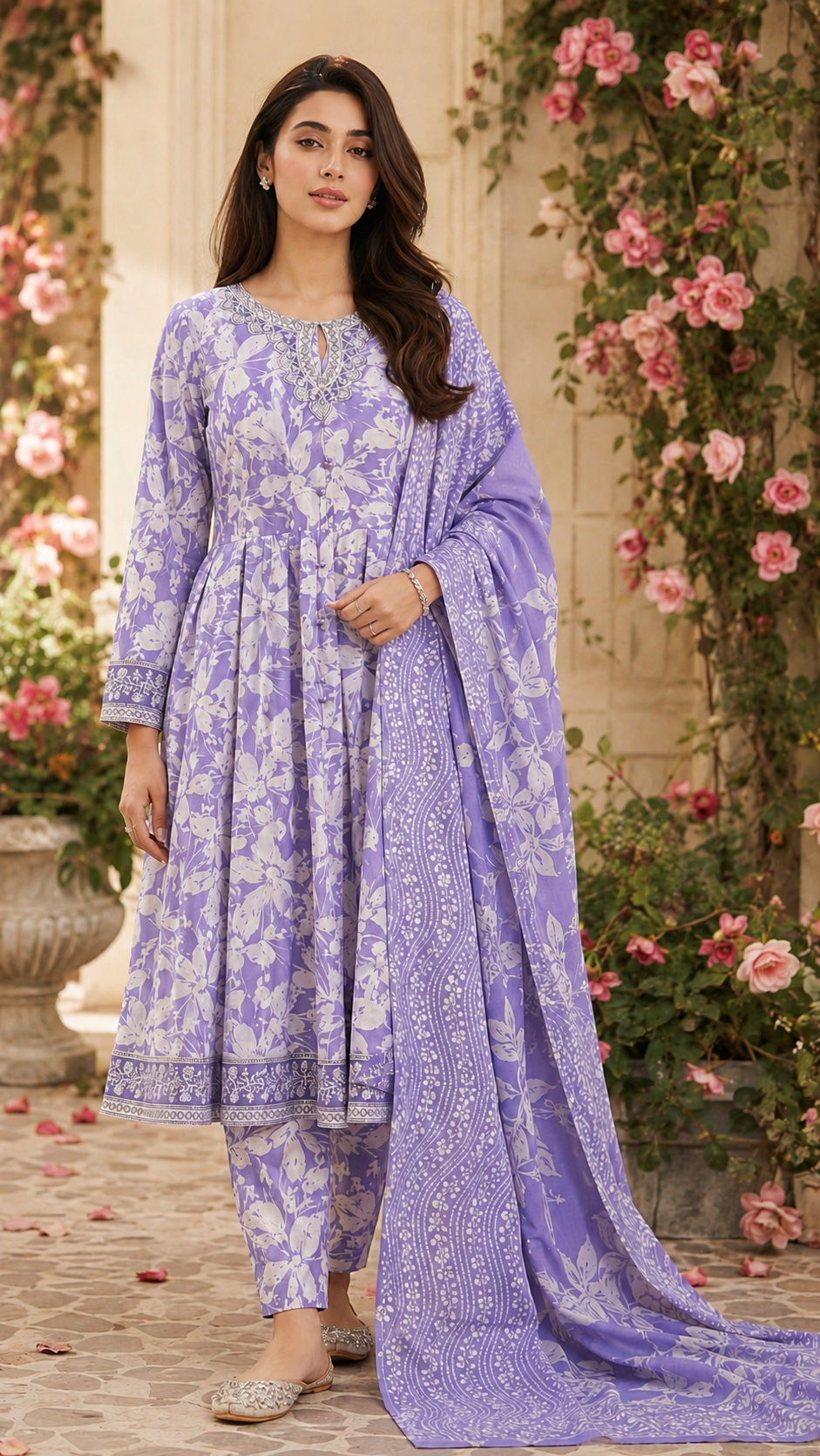 Lavina | Floral Printed 3-Piece Ready-to-Wear Suit