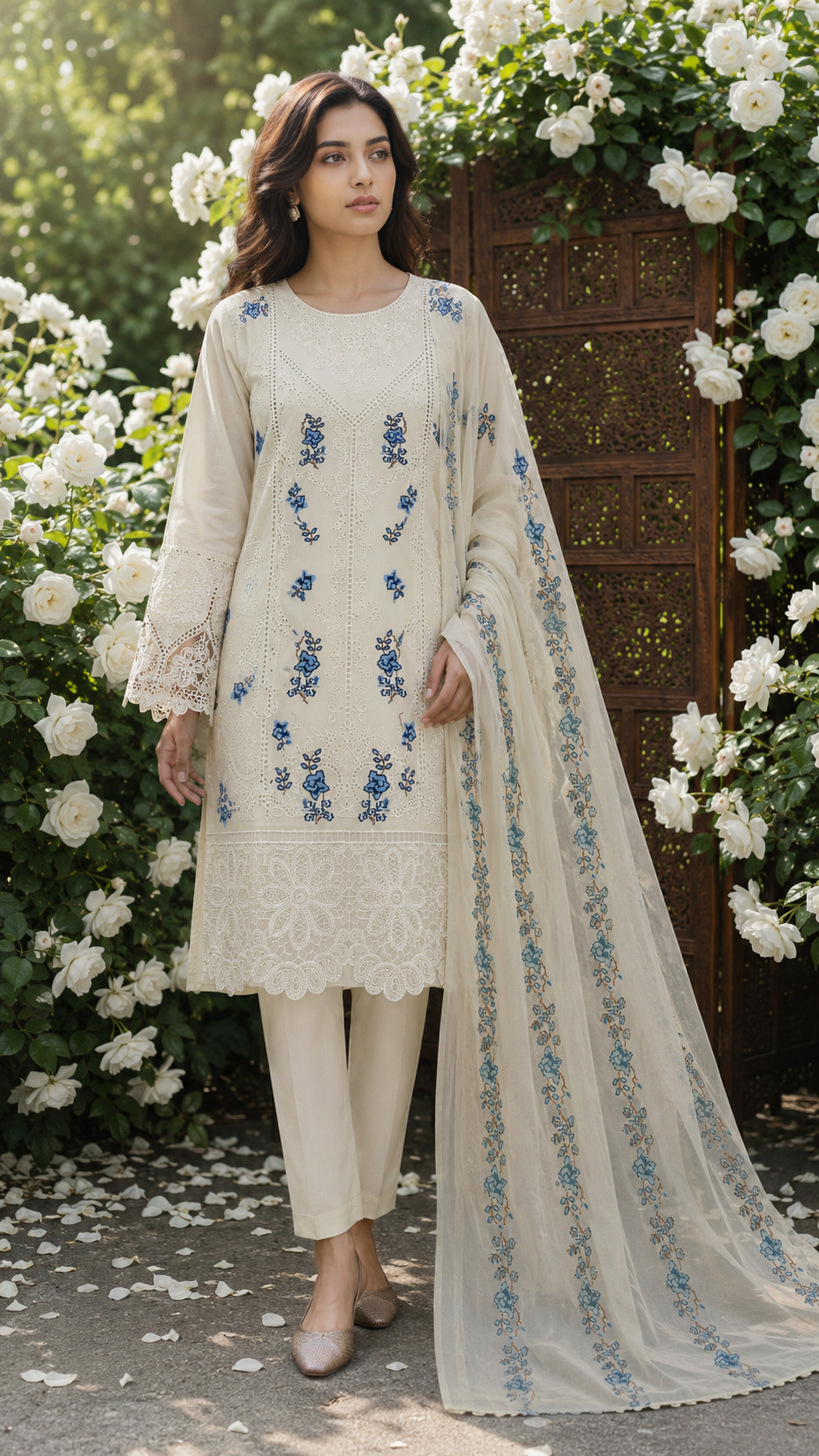 Zareen | Embroidered 3-Piece Ready-to-Wear Suit