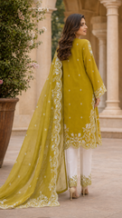Meher | Embroidered 3-Piece Ready-to-Wear Suit