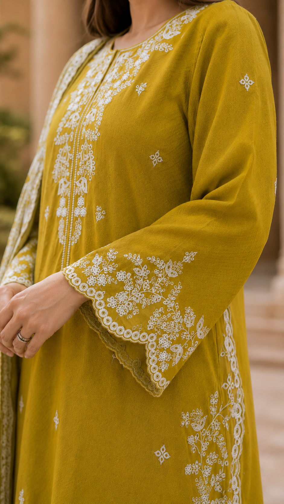 Meher | Embroidered 3-Piece Ready-to-Wear Suit