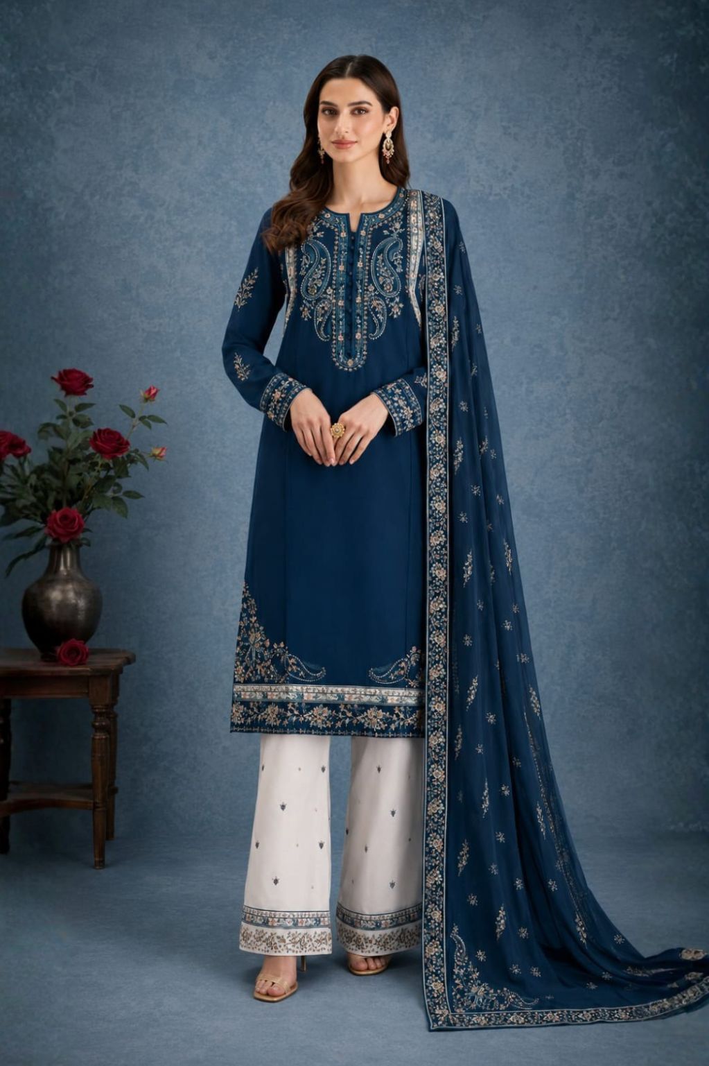 Afsheen | Embroidered 3-Piece Ready-to-Wear Suit