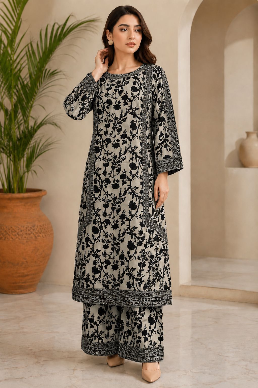 Mehrang | Ready-to-Wear Printed Suit