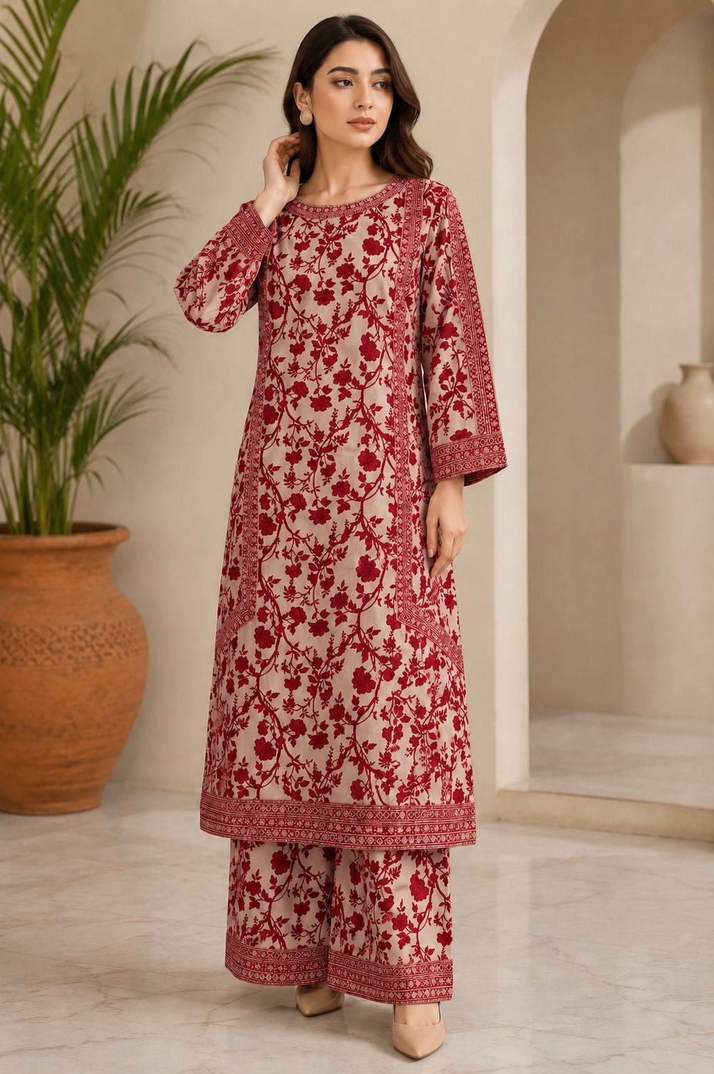 Mehrang | Ready-to-Wear Printed Suit