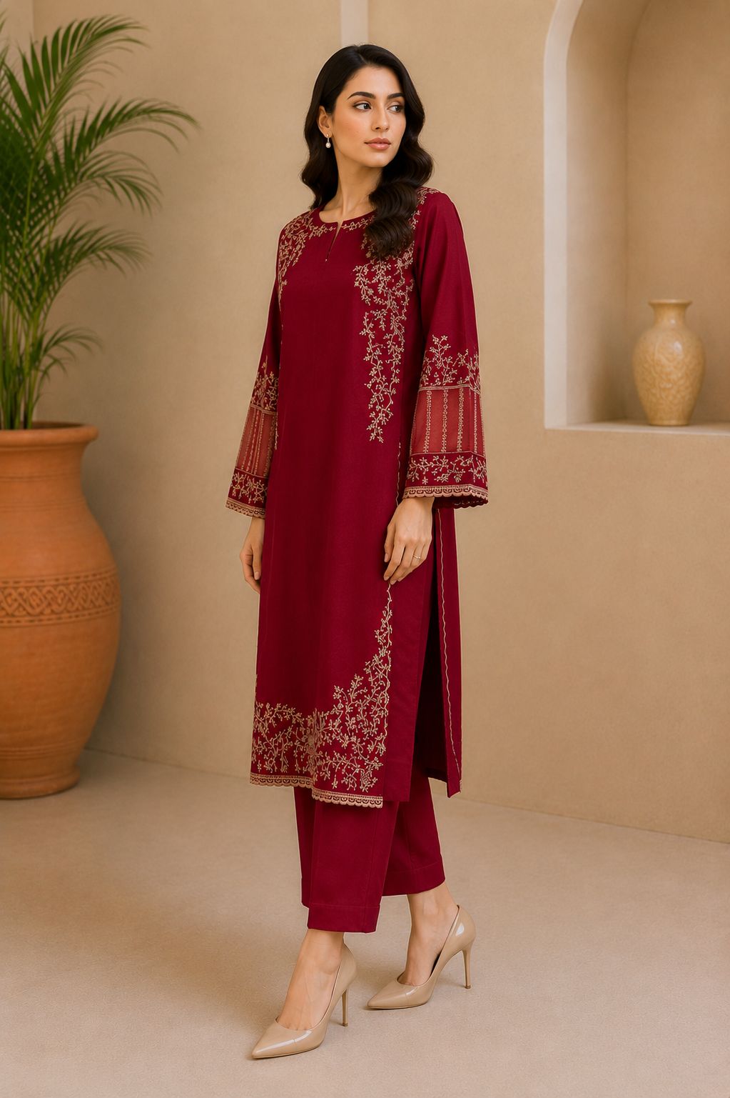 Zarmin | Ready-to-Wear Embroidered Suit